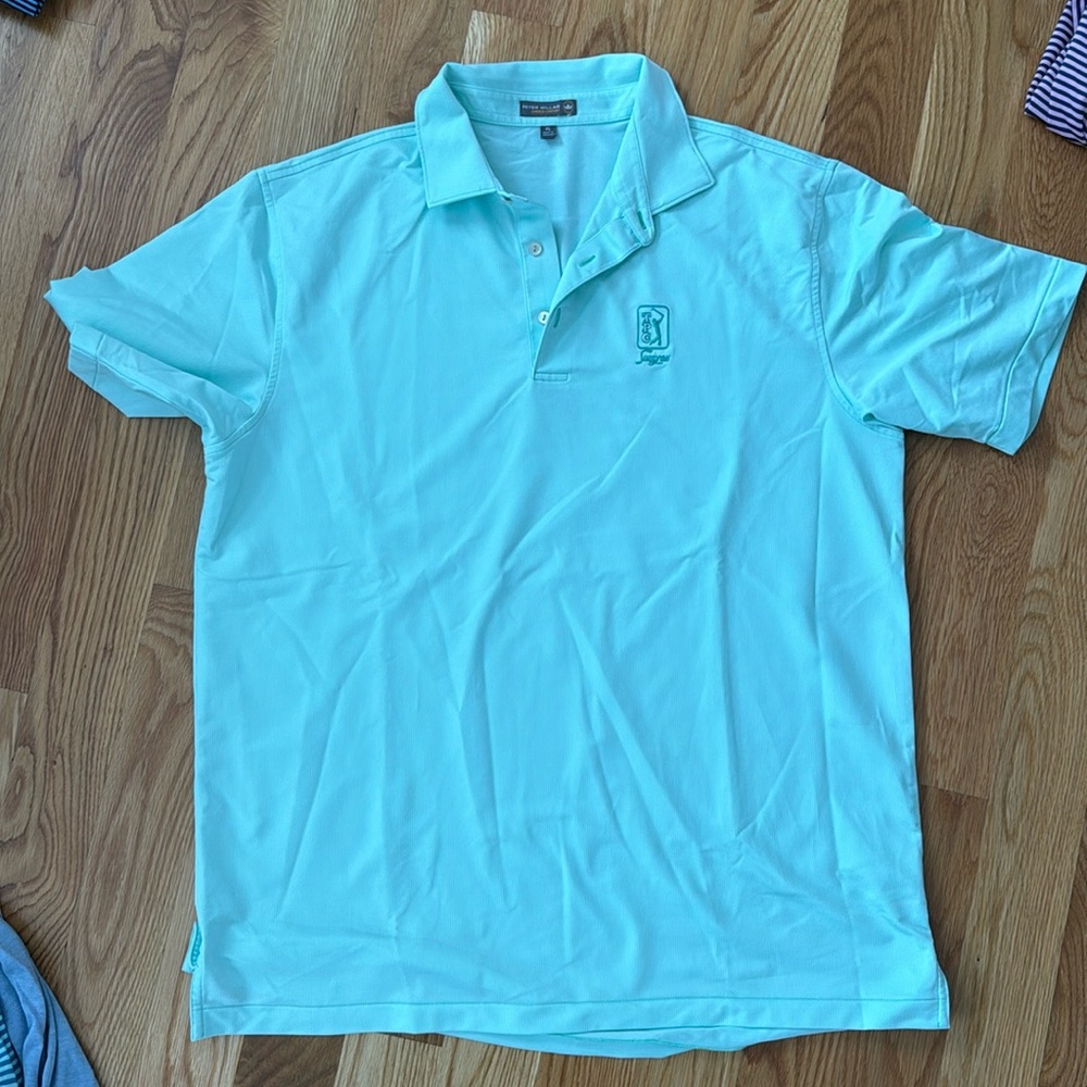 Mint Green Men’s Peter Millar Golf Polo - TPC Sawgrass